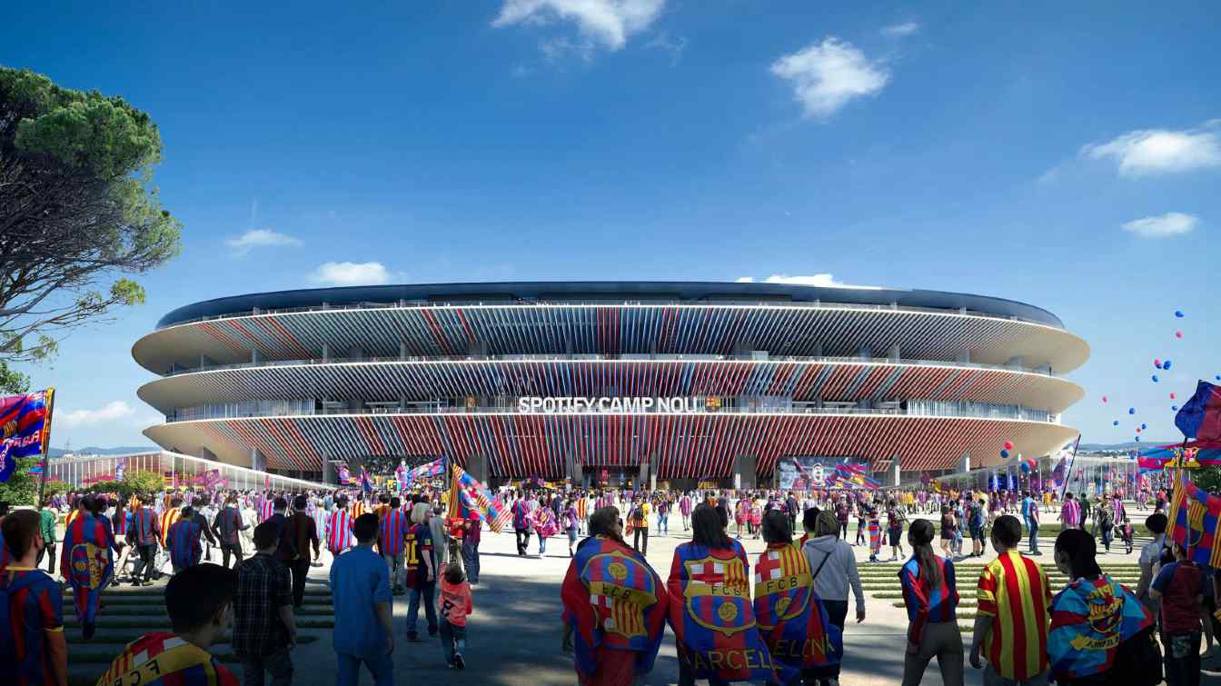 Visualización del Camp Nou