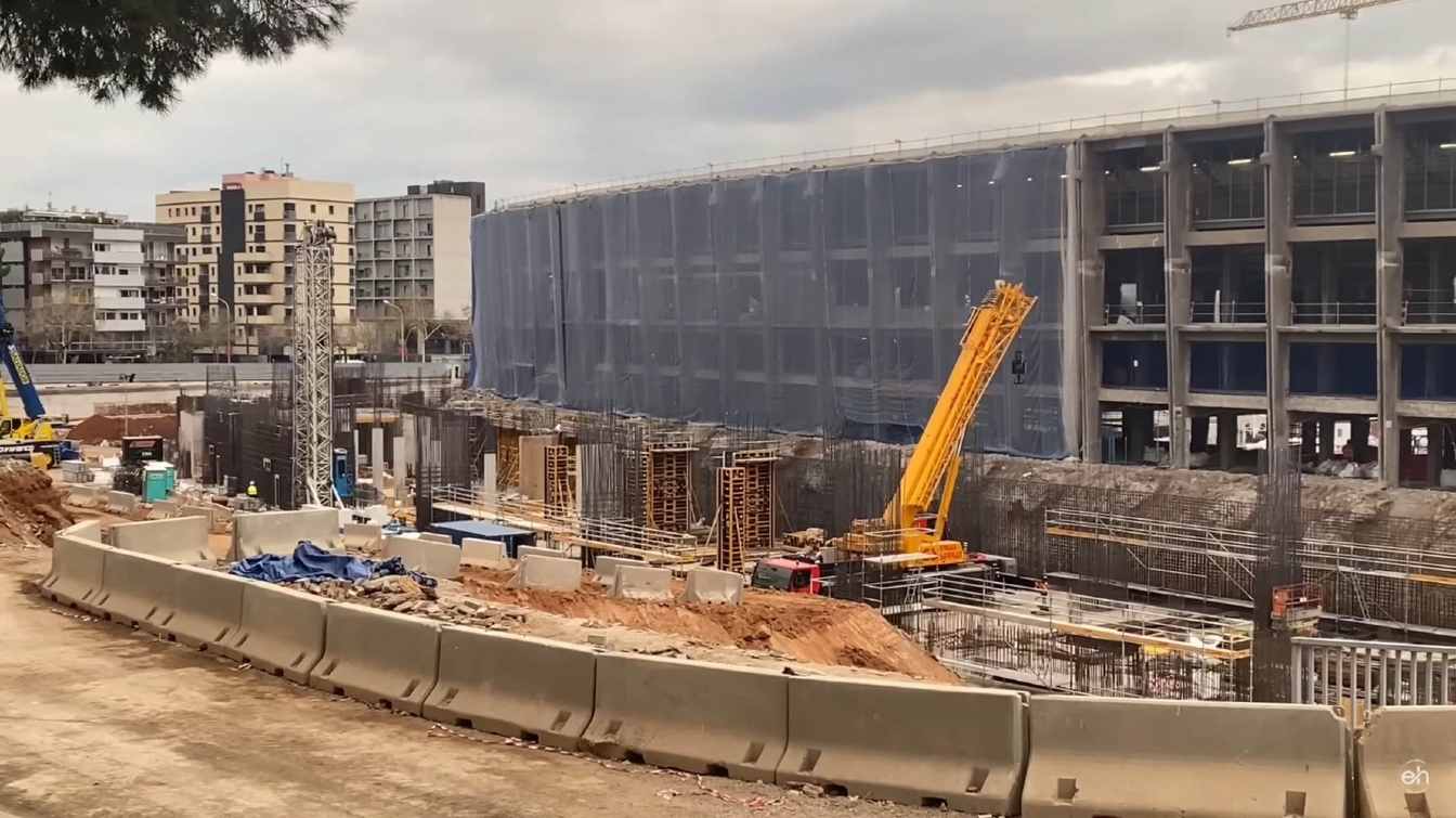 Construcción del Camp Nou