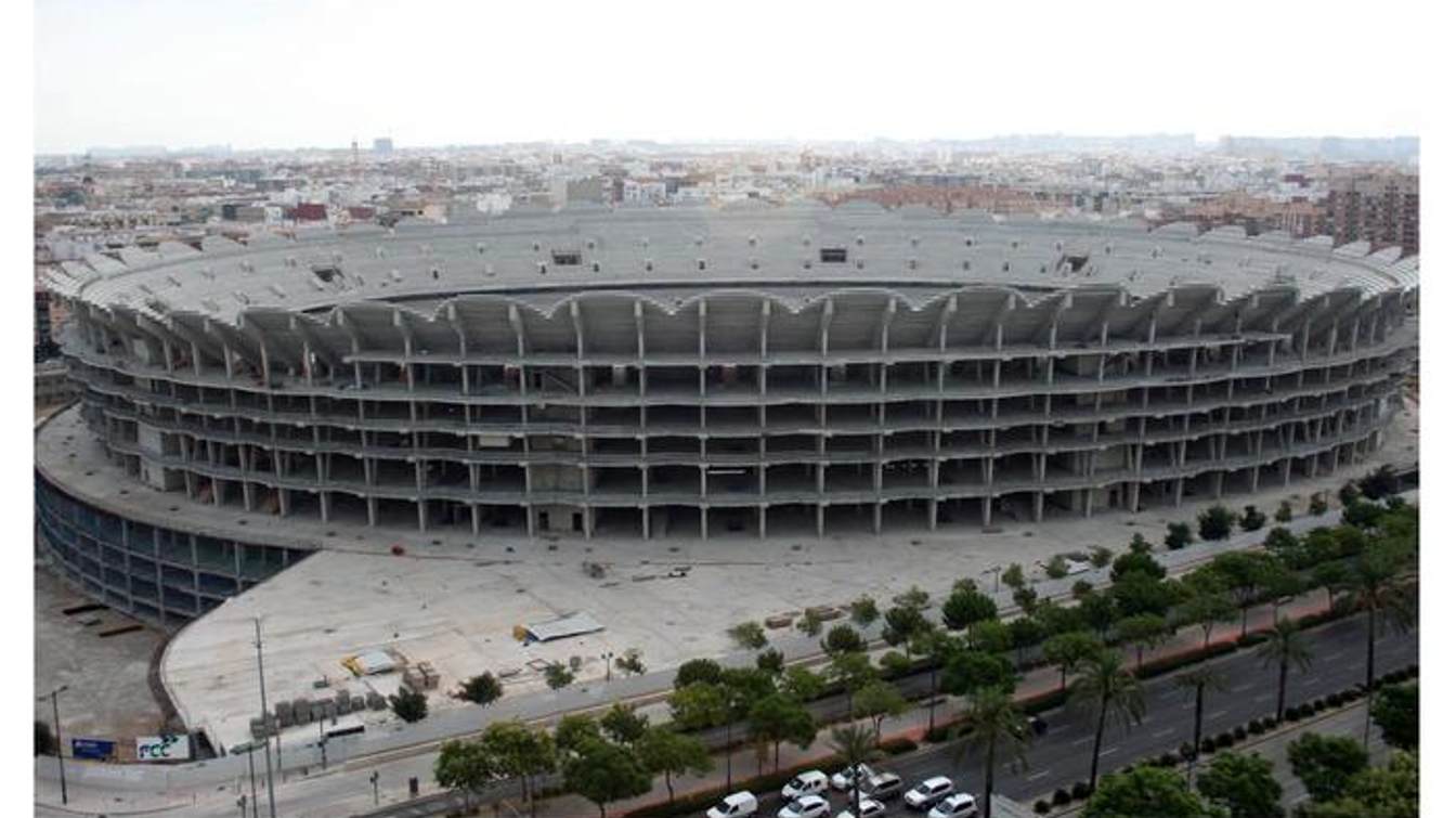 Nou Mestalla en construcción