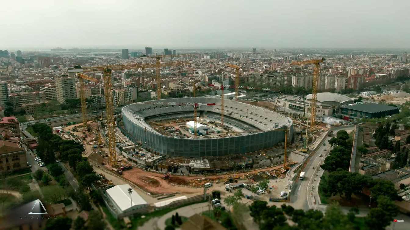 Construcción del Spotify Camp Nou