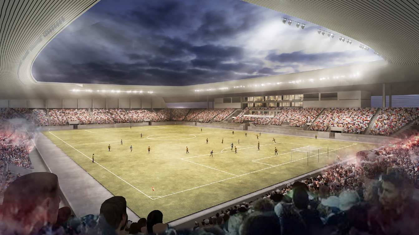 Proyecto del estadio municipal de Oradea