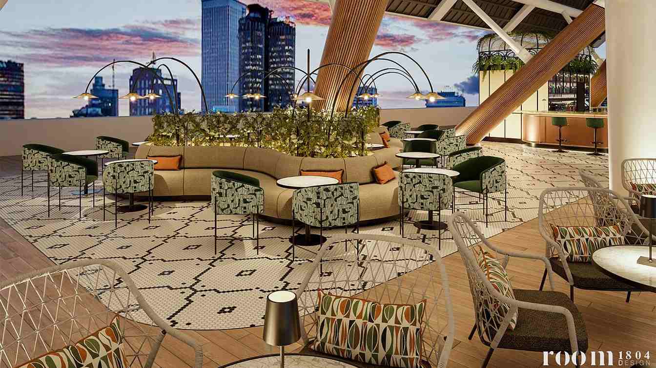 Proyecto del skybar del Santiago Bernabéu