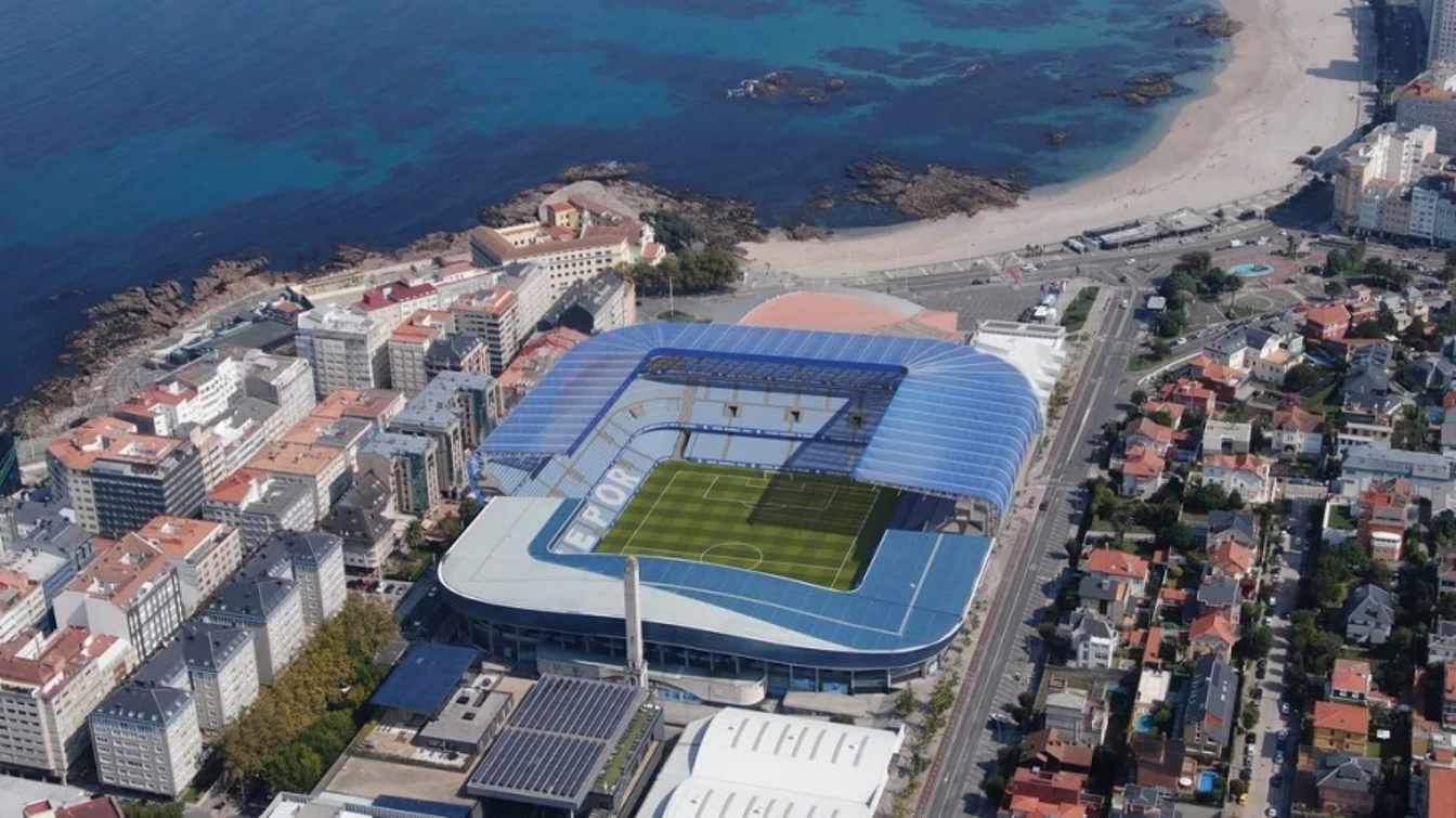 Visualización del Estadio Riazor