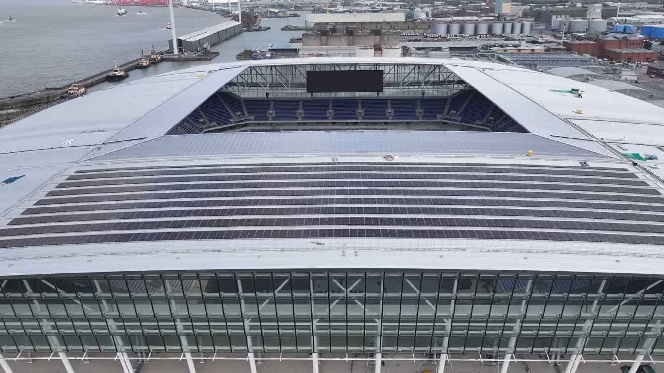 Construcción del estadio del Everton