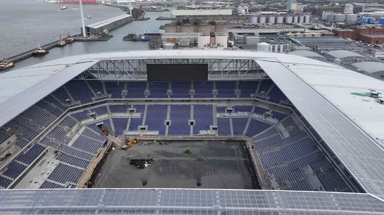 Construcción del estadio del Everton