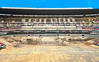 México: Siguen las obras en el Estadio Azteca, que podría acoger la NFL antes del Mundial