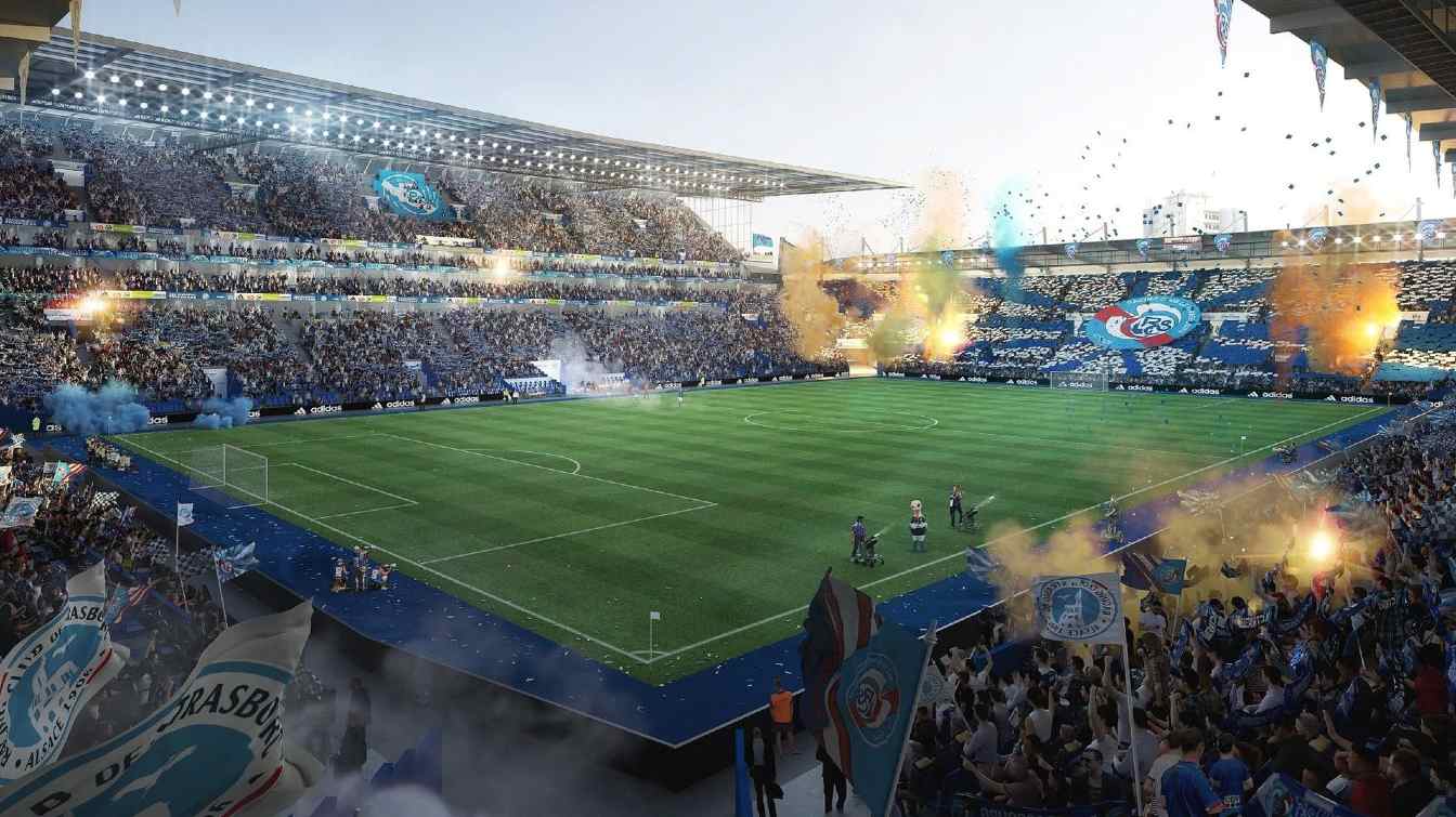 Proyecto del estadio de la Meinau