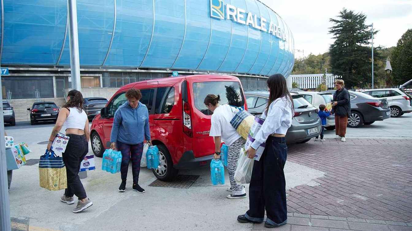 Voluntarios de la operación de socorro