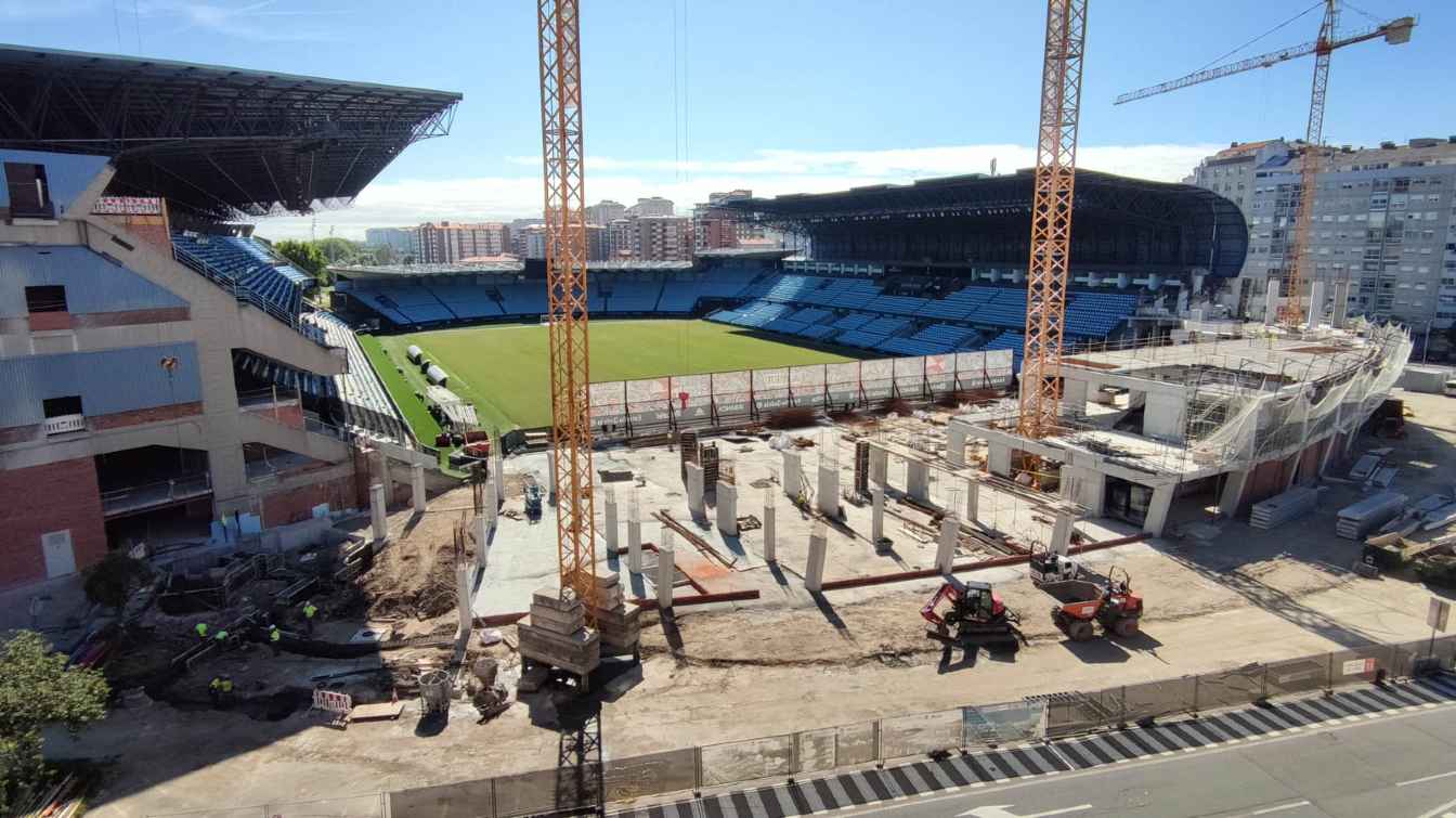 Así fueron las obras de la gemela de Gol, la Grada de Marcador