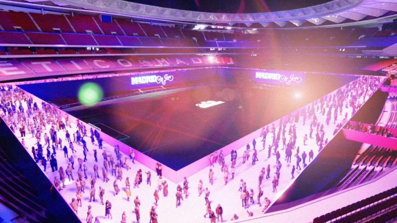 Proyecto de pista de hielo en Riyadh Air Metropolitano (Estadio Metropolitano)