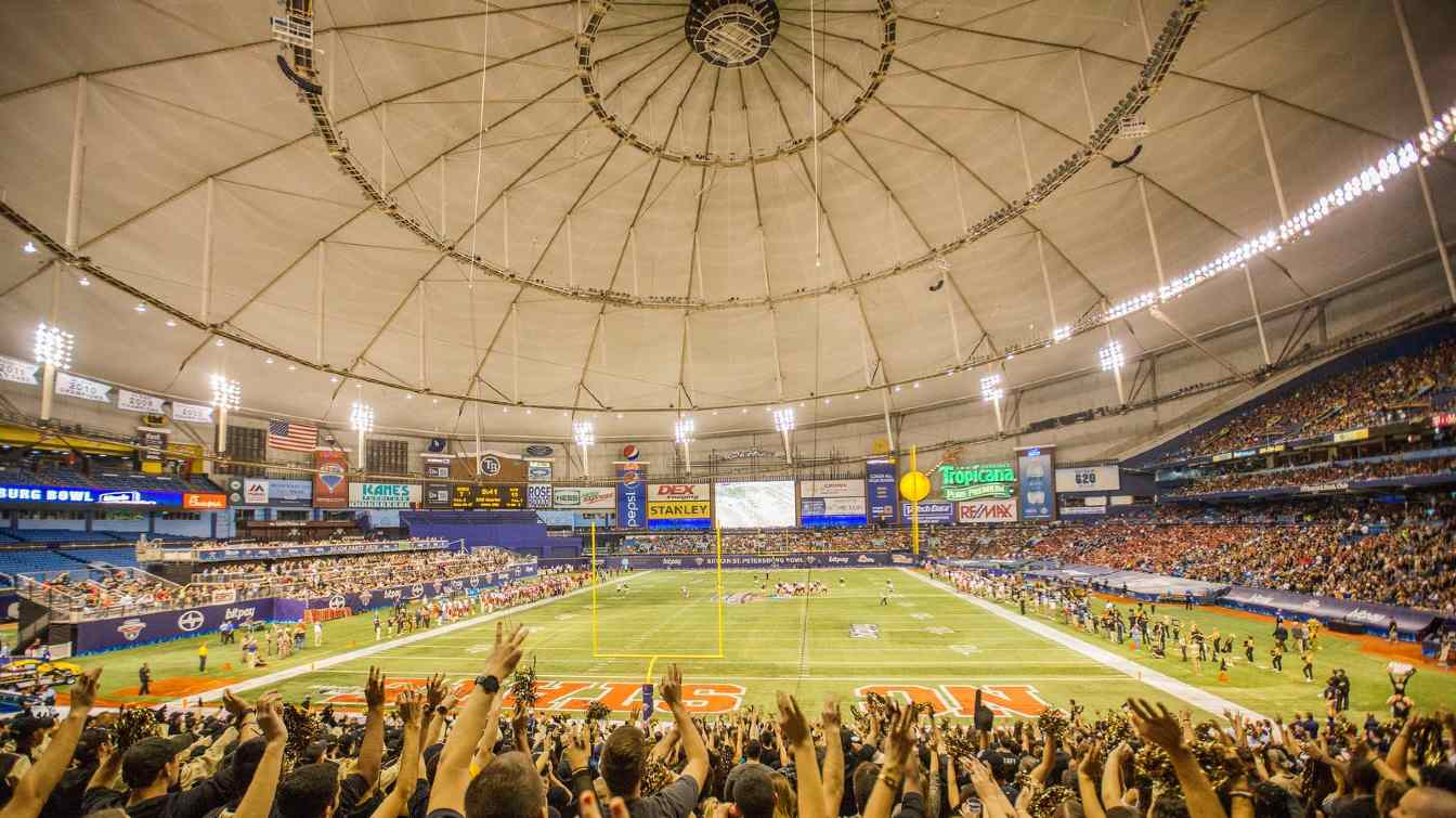Tropicana Field, devastado por el hurac&aacute;n Milton