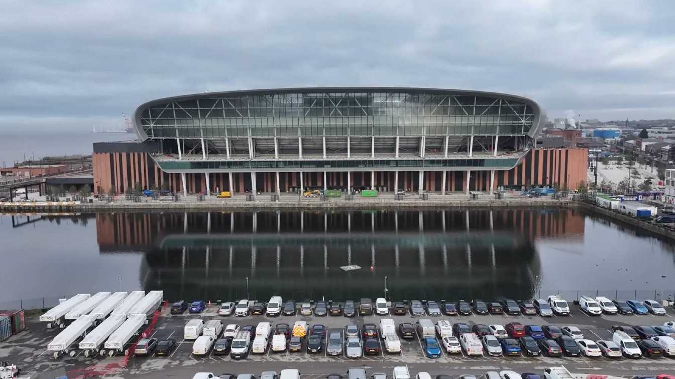 Construcción del estadio del Everton