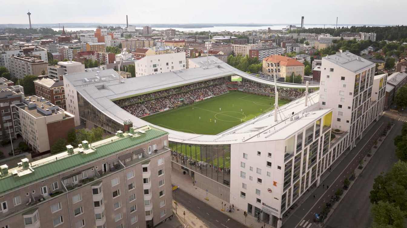 Con un aforo de 8.000 localidades, el Tammelan Stadion es el quinto más grande de Finlandia.