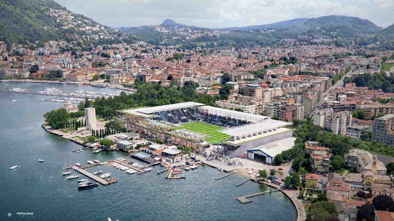 El Stadio Giuseppe Sinigaglia se convertiría no solo en uno de los estadios mejor ubicados, sino también en uno de los más modernos de Italia.