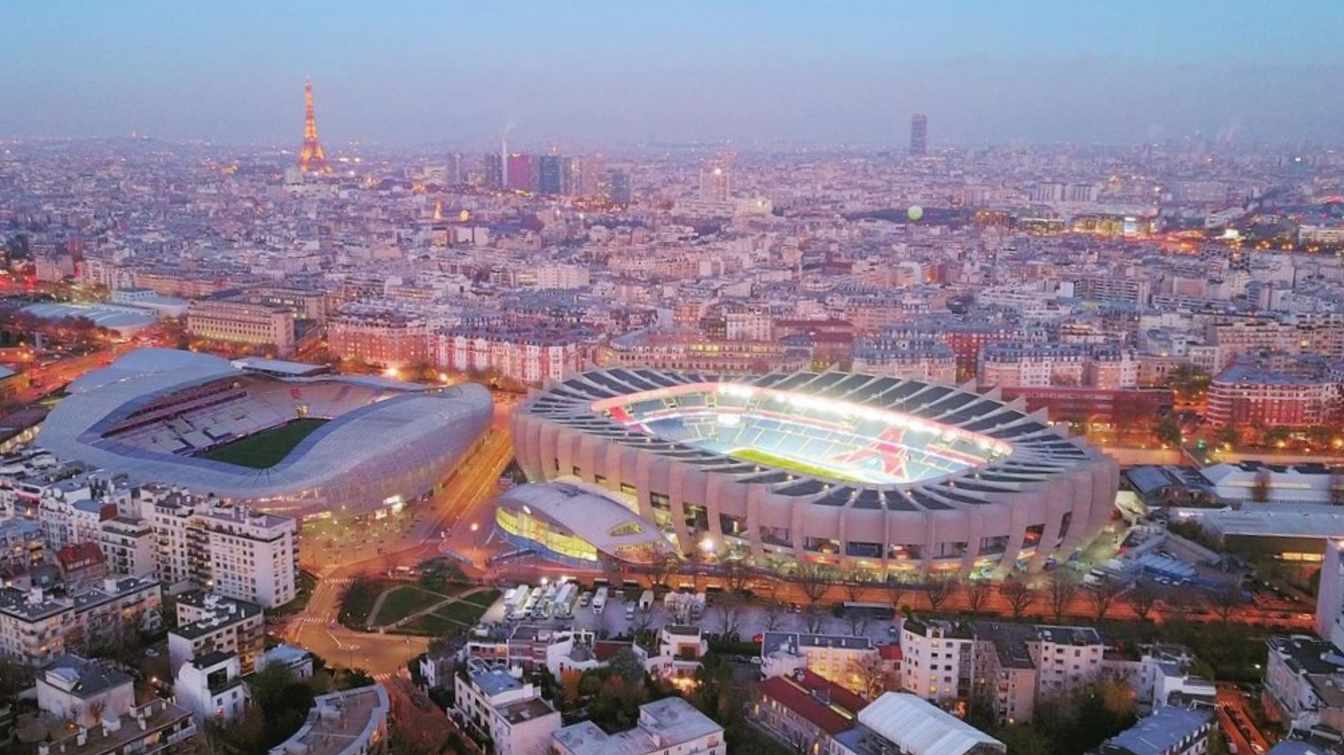 Los estadios de París están a 30 metros de distancia.