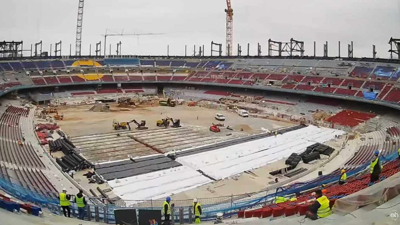 El estado actual del Camp Nou no da muchas esperanzas para un rápido regreso del FC Barcelona.