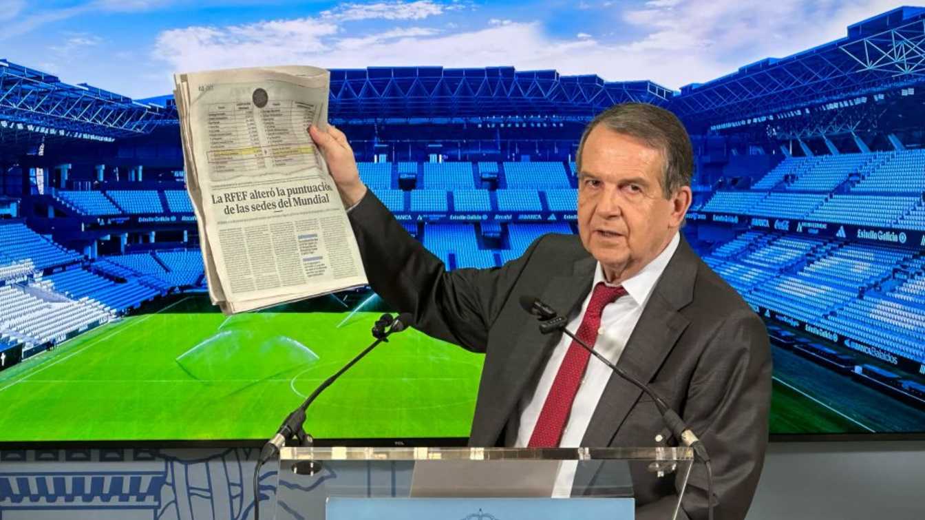 El alcalde de Vigo acus&oacute; a la federaci&oacute;n espa&ntilde;ola de manipular los resultados y exigi&oacute; explicaciones. En la imagen, muestra la edici&oacute;n del lunes de El Mundo.