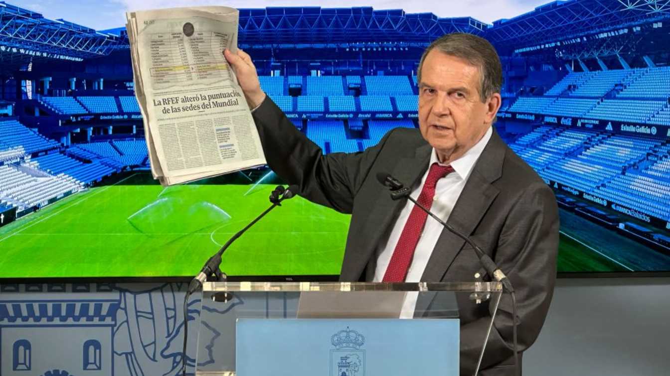 El alcalde de Vigo acusó a la federación española de manipular los resultados y exigió explicaciones. En la imagen, muestra la edición del lunes de El Mundo.