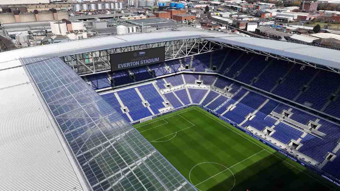 Construcci&oacute;n del estadio Hill Dickinson (estadio del Everton)