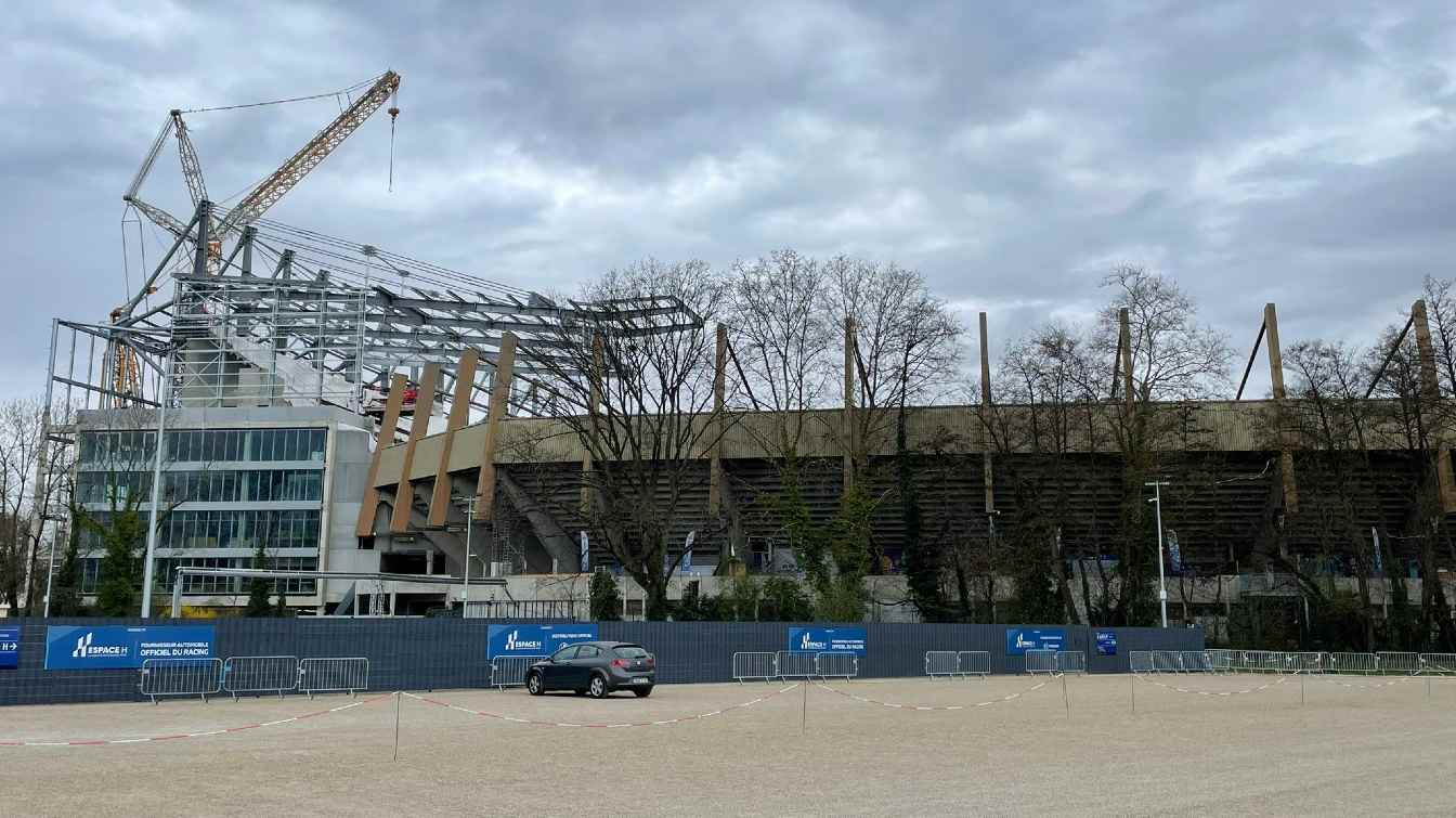 Construcción Stade de la Meinau