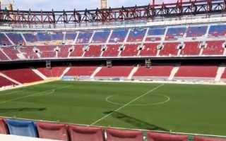 España: El césped del Camp Nou ya espera al primer equipo