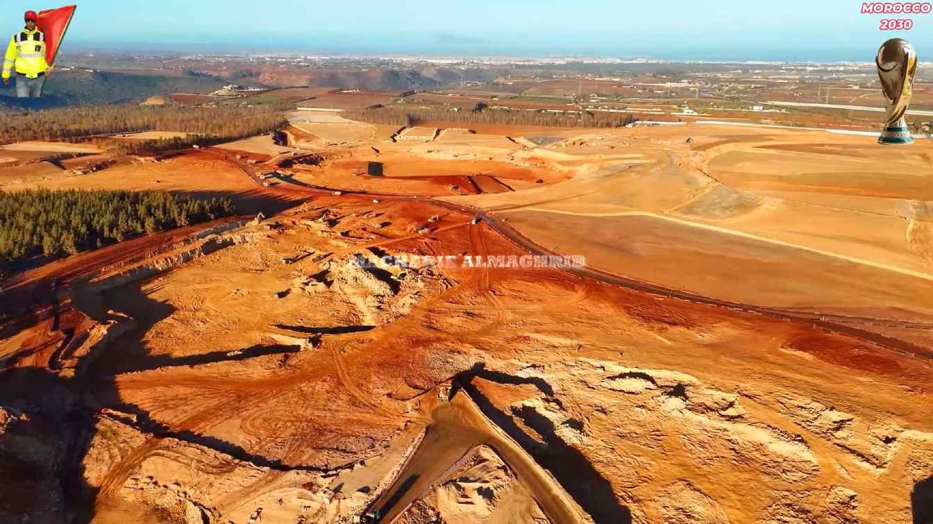 Construcción del Gran Estadio Hassan II