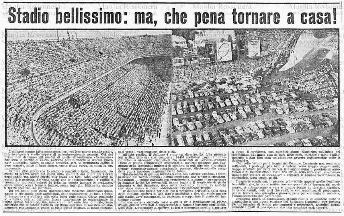 Foto de archivo de 1955 de San Siro