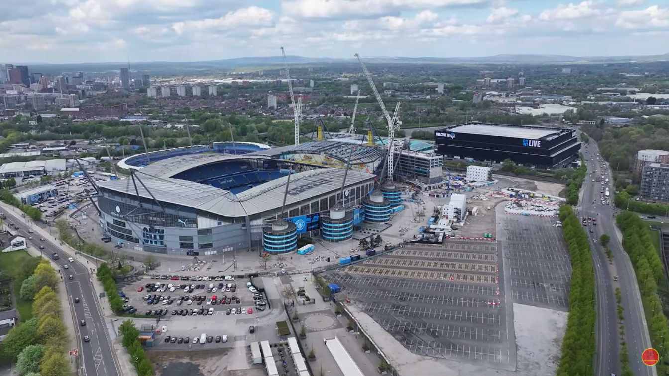 Construcción del Estadio Etihad (Estadio Ciudad de Manchester/Eastlands)