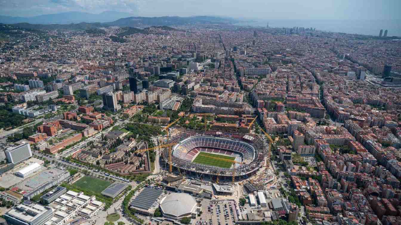 Construcción del Camp Nou de Spotify
