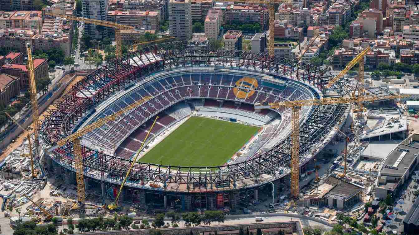 Construcción del Camp Nou de Spotify