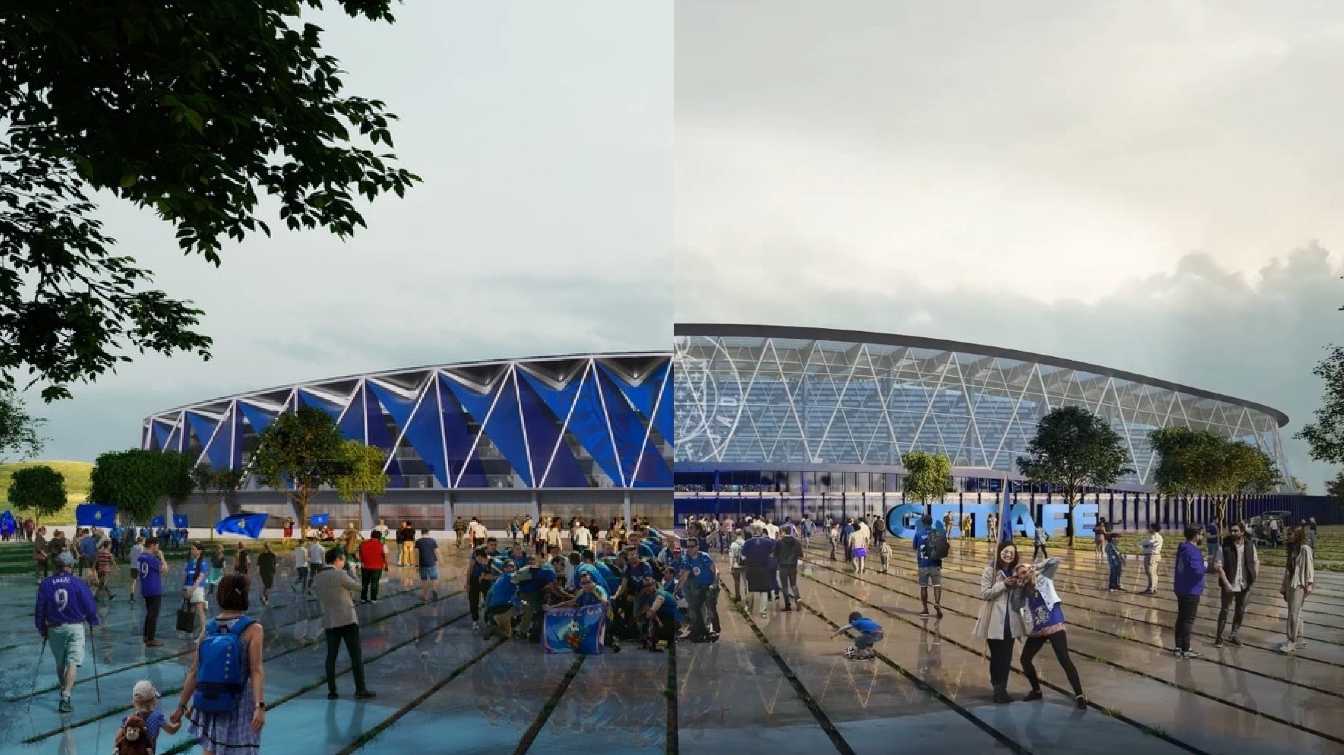  La diferencia entre las imágenes publicadas este viernes (izquierda) y el proyecto mostrado en 2023 (derecha) es palpable.