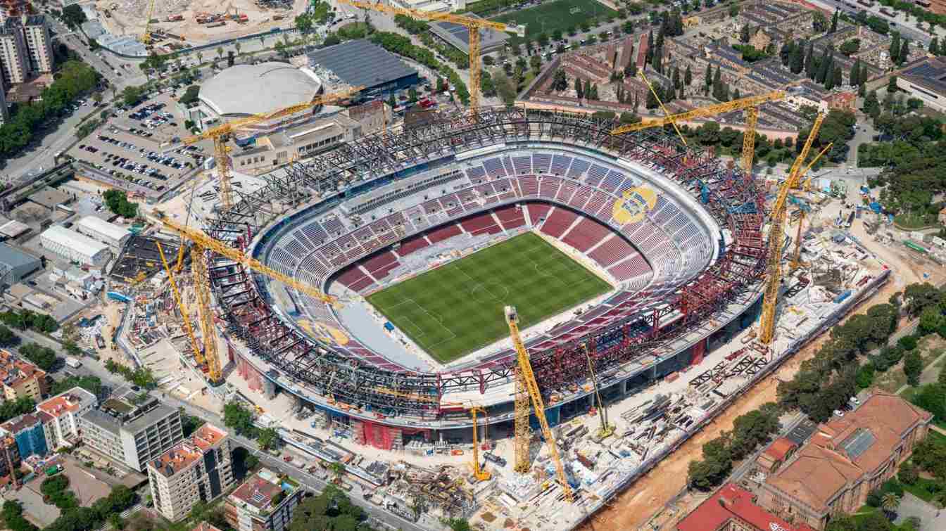Construcción del Camp Nou de Spotify