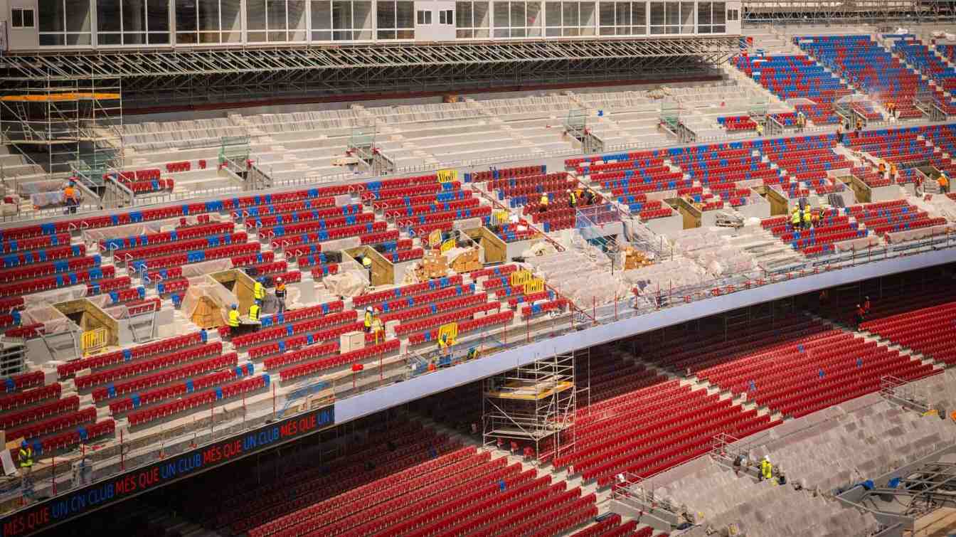 Construcción del Camp Nou de Spotify