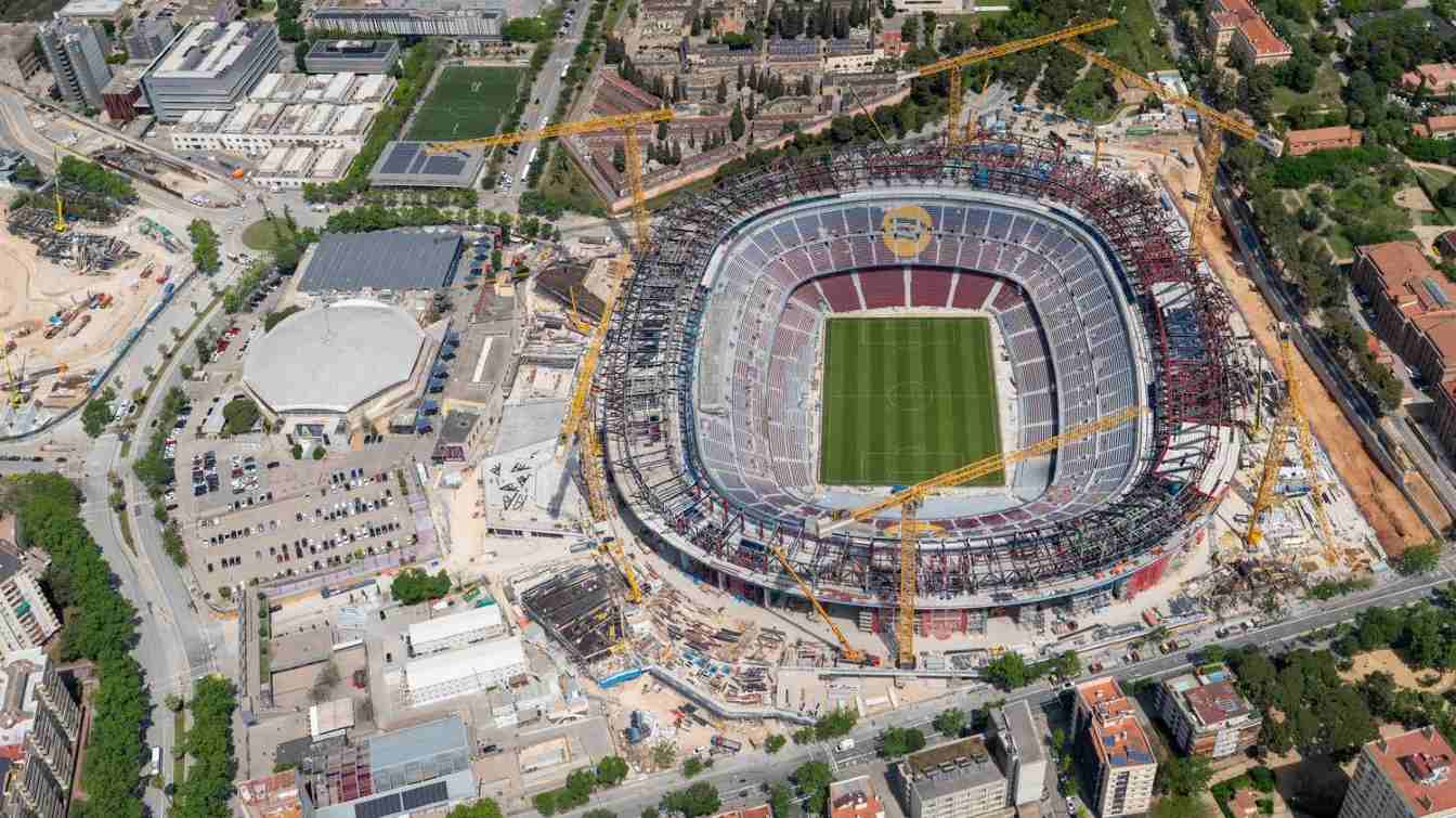 Construcción del Camp Nou de Spotify