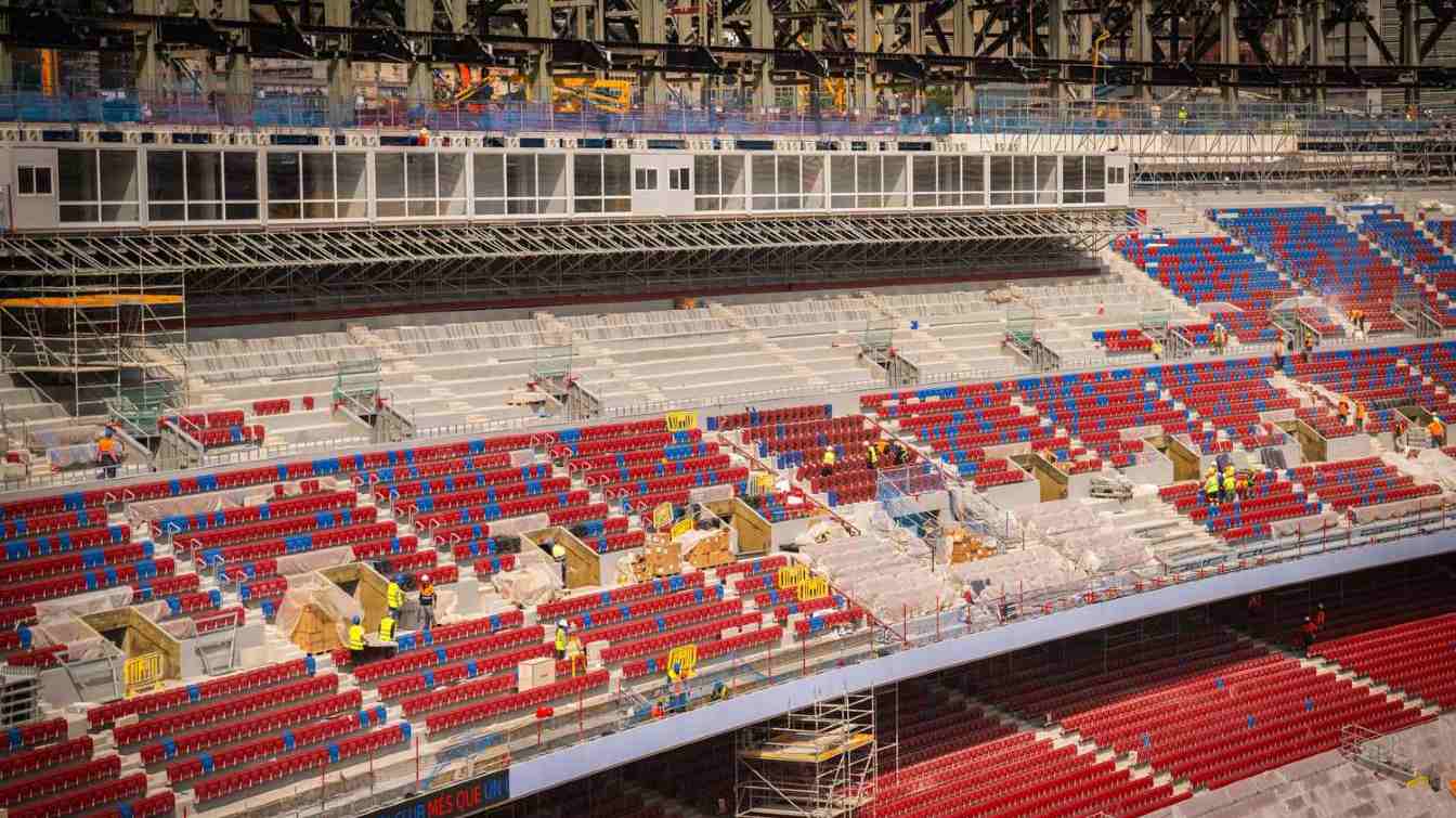 Construcción del Camp Nou de Spotify