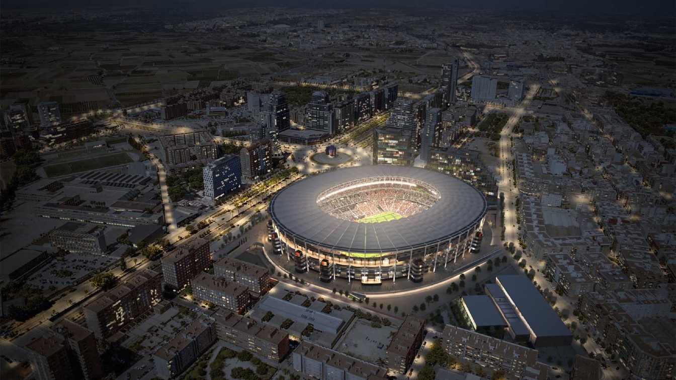 Una vez acabado, el Nou Mestalla ser&aacute; el 4.&ordm; m&aacute;s grande en Espa&ntilde;a.