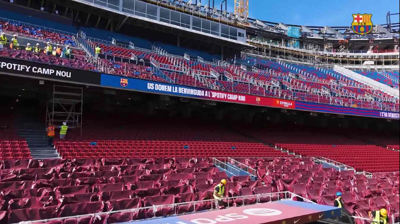 Construcción del Camp Nou en Spotify