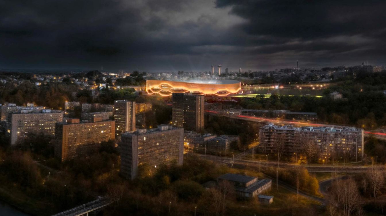 Proyecto del estadio de Ban&iacute;ka Ostrava
