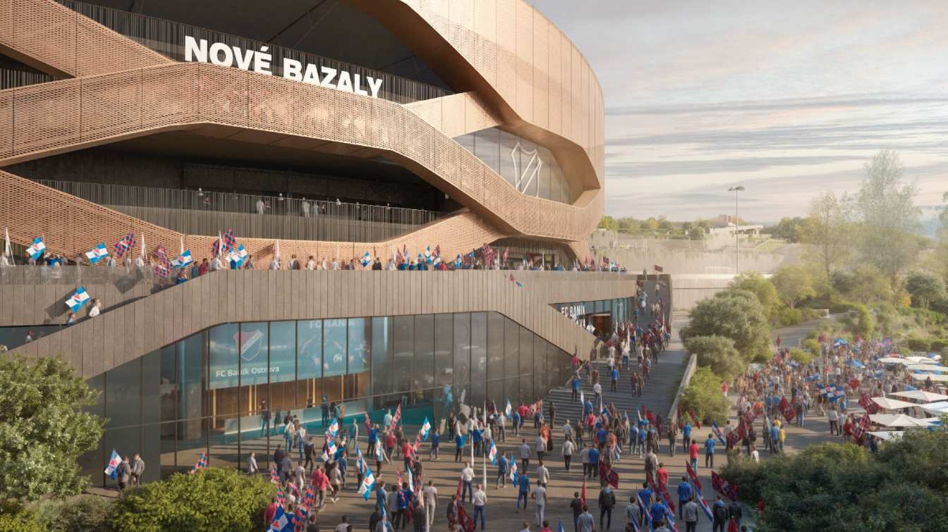 Proyecto del estadio de Ban&iacute;ka Ostrava