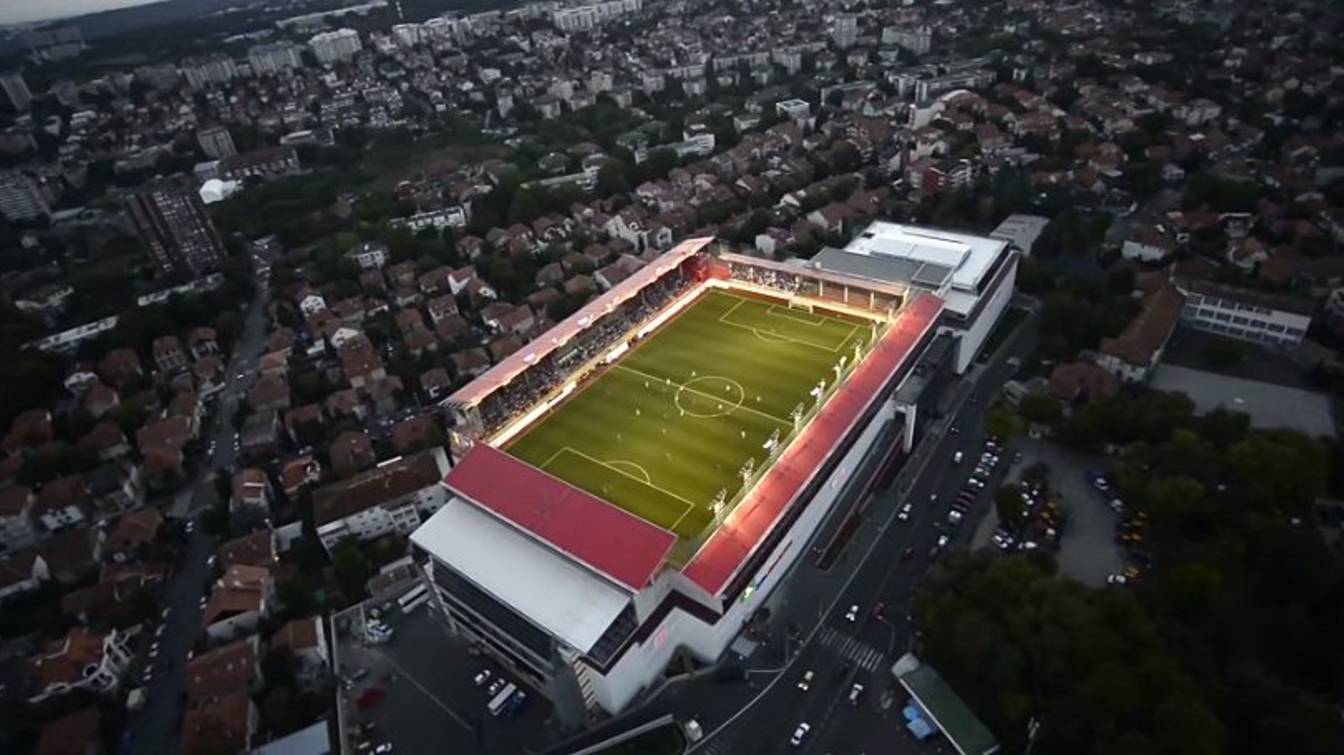 El Voždovac Stadion es realmente una estructura &uacute;nica.