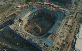 EE. UU.: La estructura de acero del nuevo Nissan Stadium, casi completada