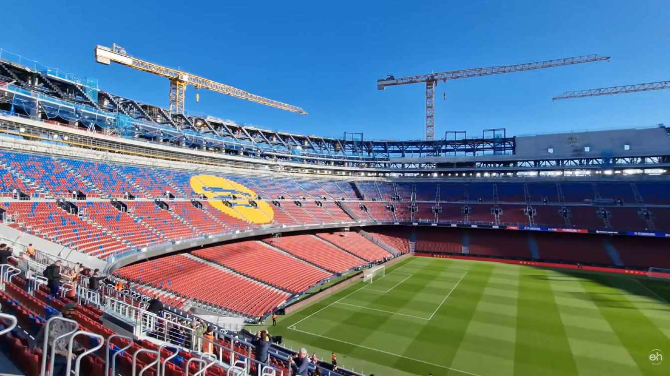 Construcci&oacute;n del Campamento Nou de Spotify