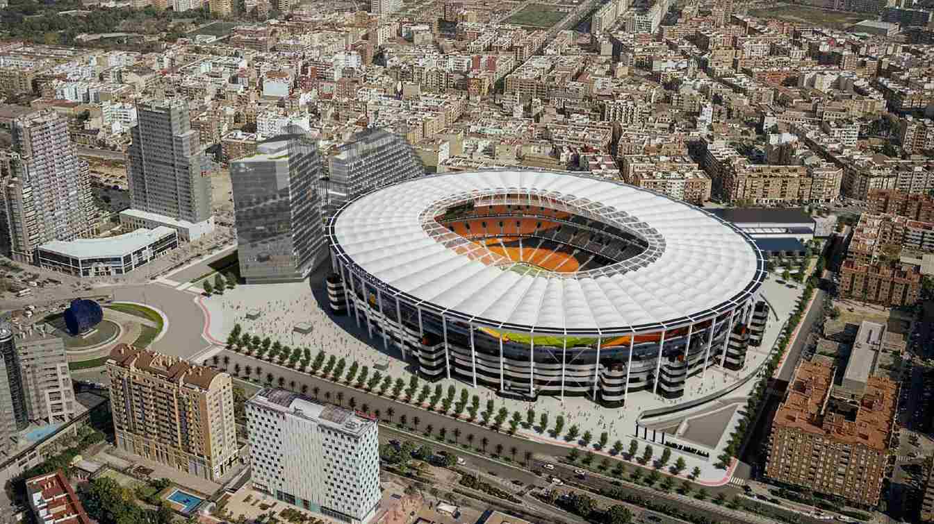 La capacidad del Nou Mestalla ser&aacute; de unos 70.000 aficionados.