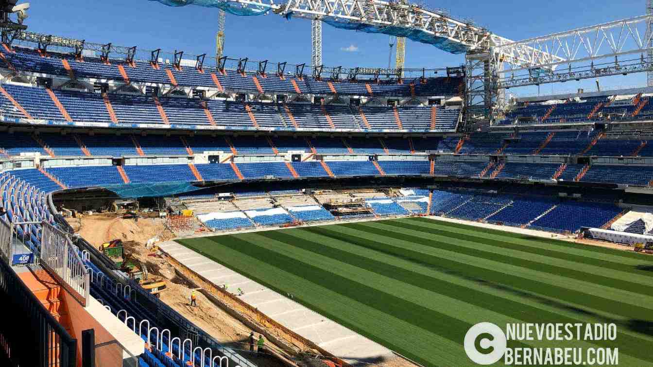 La reforma del Bernab&eacute;u afecto tambi&eacute;n la estructura del grader&iacute;o.
