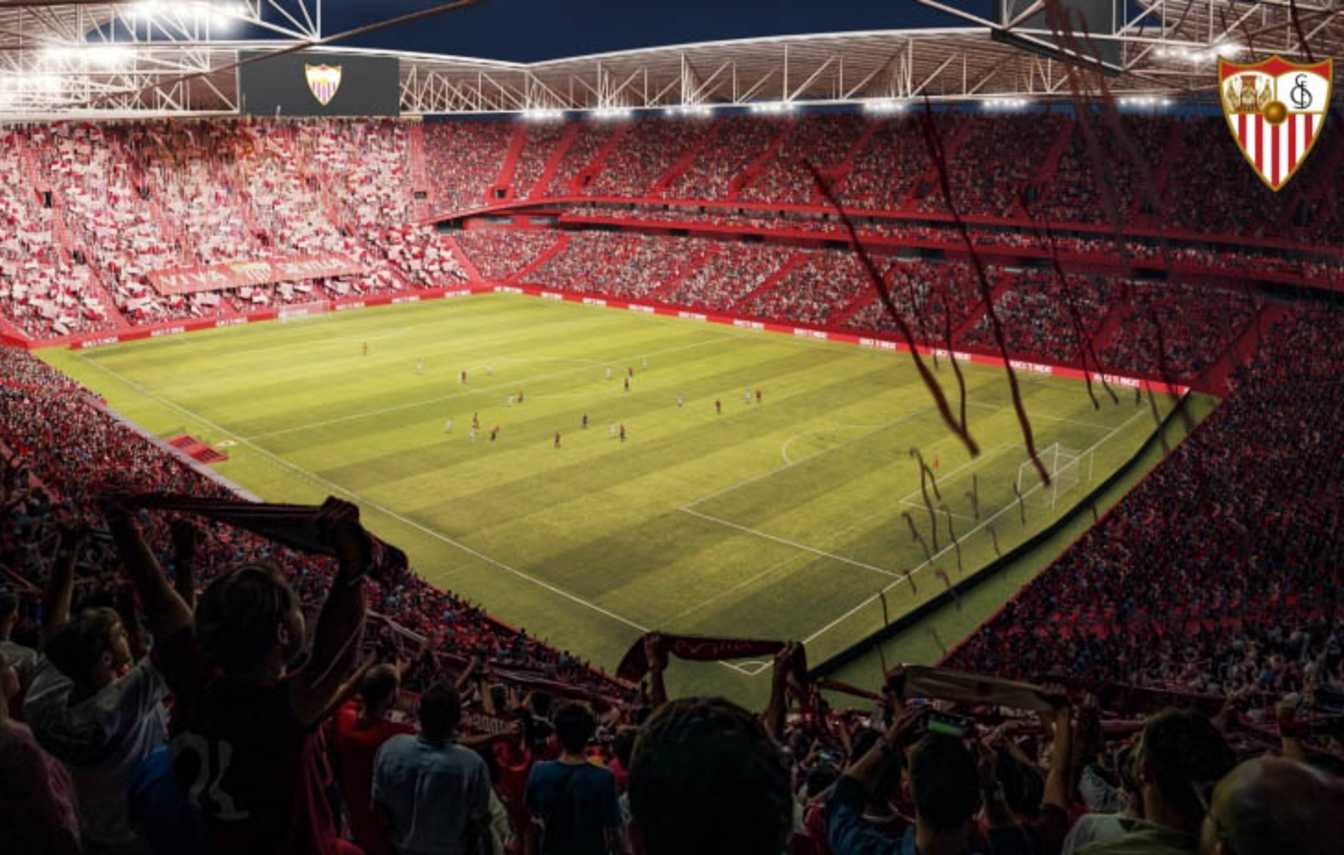 Sevilla ha dado luz verde a la remodelaci&oacute;n del Estadio Ram&oacute;n S&aacute;nchez-Pizju&aacute;n, con una capacidad prevista de unas 55.000 localidades y cubierta total.