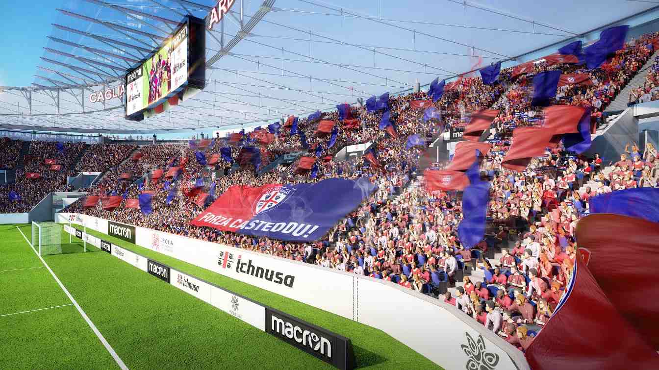 El nuevo recinto, con unas 30.000 plazas, se construir&aacute; en el emplazamiento de Sant&rsquo;Elia como parte de los preparativos para la Eurocopa de 2032.