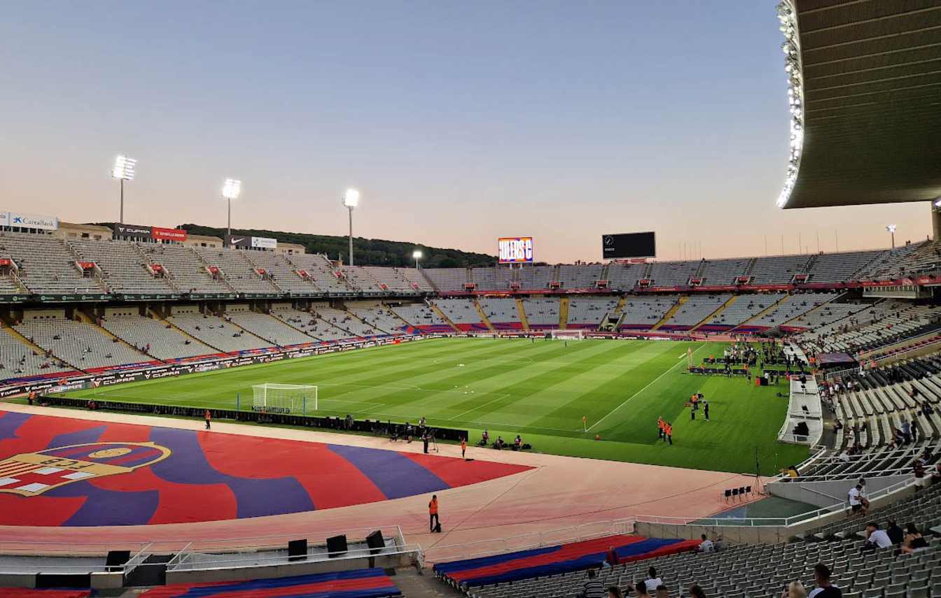 El Bar&ccedil;a ya jug&oacute; en el Llu&iacute;s Companys entre 2022 y 2025.