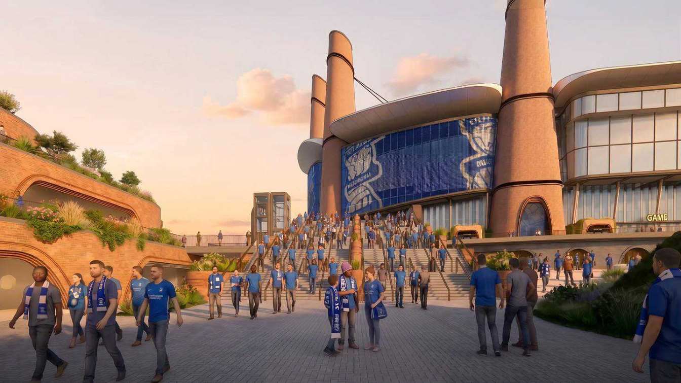 Chimeneas gigantes, un campo retr&aacute;ctil y 125 puntos de comida y bebida: el nuevo The Powerhouse Stadium podr&iacute;a convertirse en uno de los proyectos de estadio m&aacute;s locos de Europa. El Birmingham City apunta a inaugurarlo en 2030.