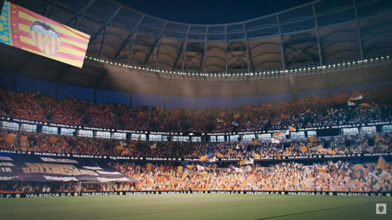 Pese a que el proyecto prev&eacute; instalar videomarcadores cl&aacute;sicos, Mark Fenwick asegura que en el futuro el Nou Mestalla podr&iacute;a contar con una pantalla 360.