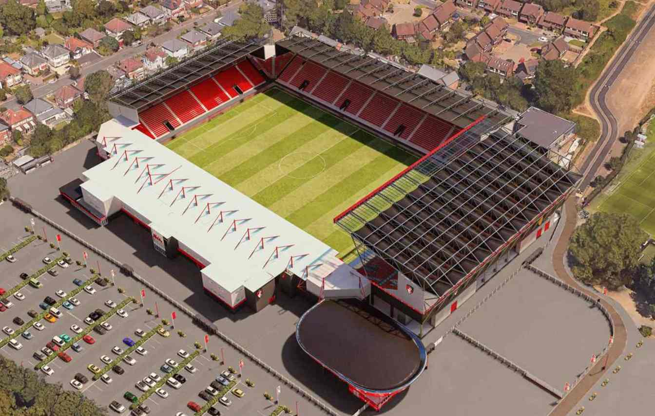 El AFC Bournemouth quiere crear un estadio moderno con nuevas gradas, zonas hospitality e infraestructura adaptada a competiciones europeas.